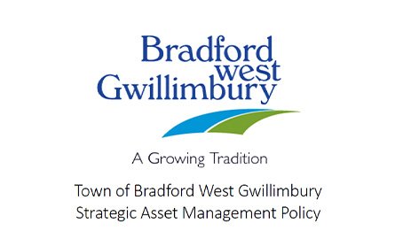 Asset Management Policy report cover, including Town logo and report title