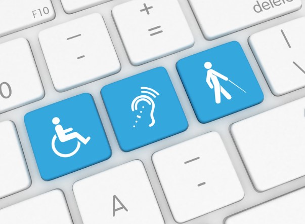 keyboard showing accessibility icons 