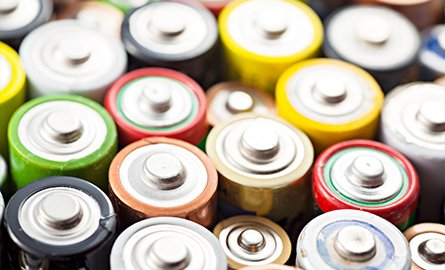 collection of batteries