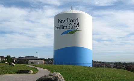 Photo of one of BWG's water towers