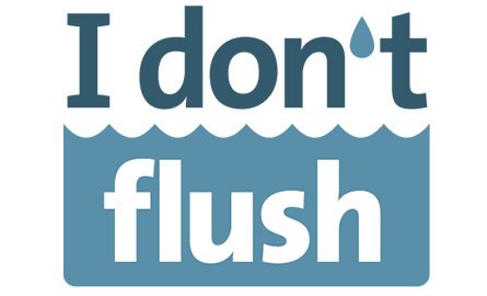 Logo of "I Don't Flush" campaign