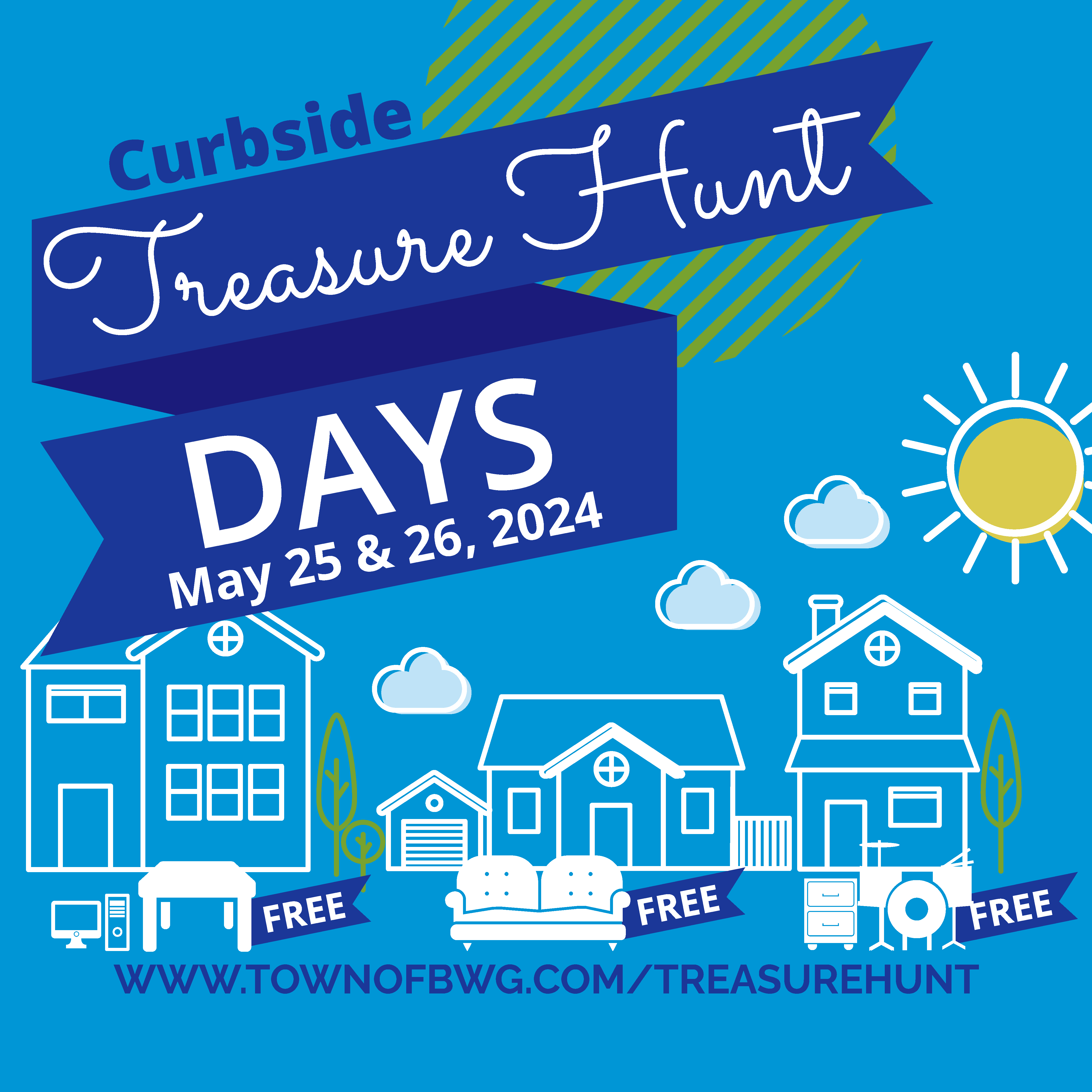 Curbside Treasure Hunt Days event banner, reading 