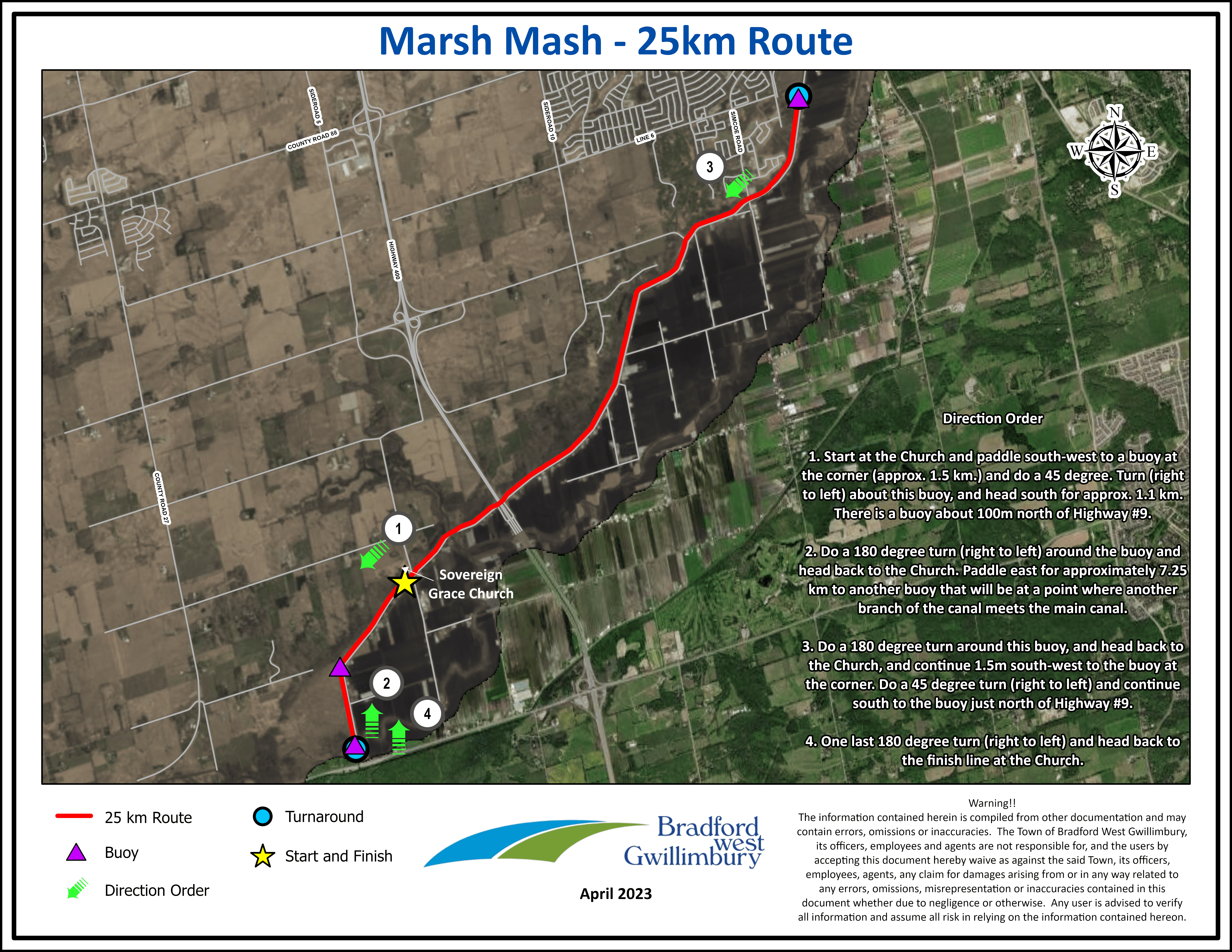 Marsh Mash 25km Route