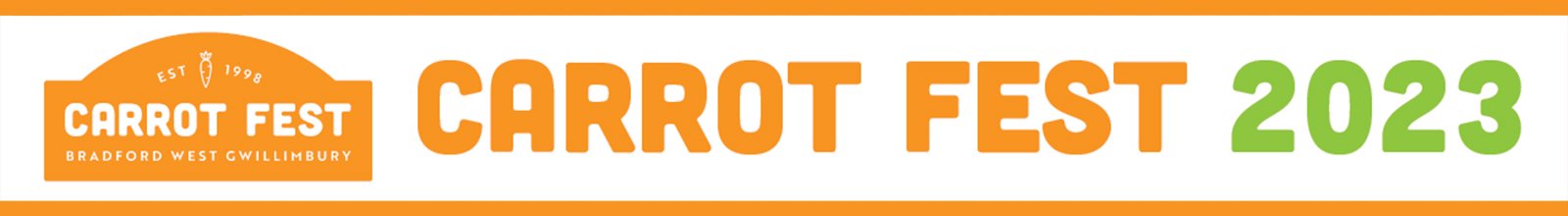Carrot Fest event banner reading "Carrot Fest 2023" and event logo on the left