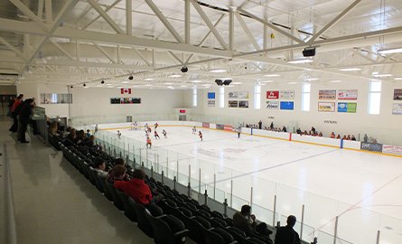 Photo of ice rink at the BWG Leisure Centre