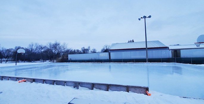 Outdoor ice rinks at Bud Brown Park