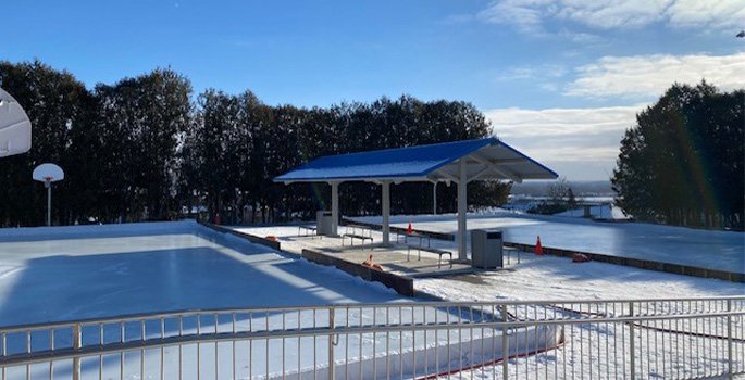 Outdoor ice rinks at Lions Park