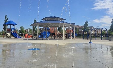 Photo of splash pad at Constable Devon Northrup Memorial Park
