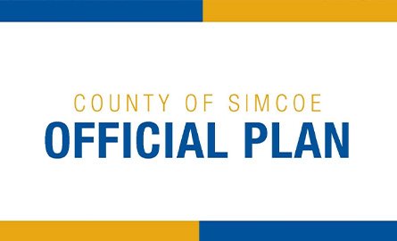 Snapshot of cover of County Official plan cover page