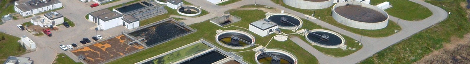 Aerial view of BWG's water pollution control plant on Dissette Street
