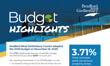 front page of the Budget 2026 highlights flyer