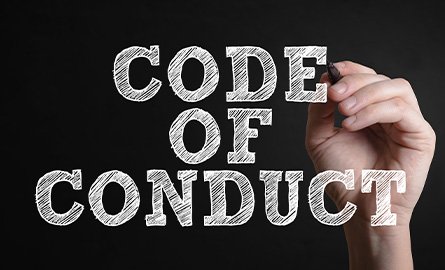 Code of conduct concept photo reading "Code of Conduct"