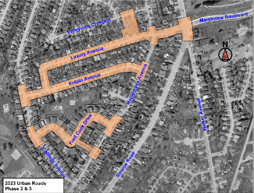 Map illustrating project area