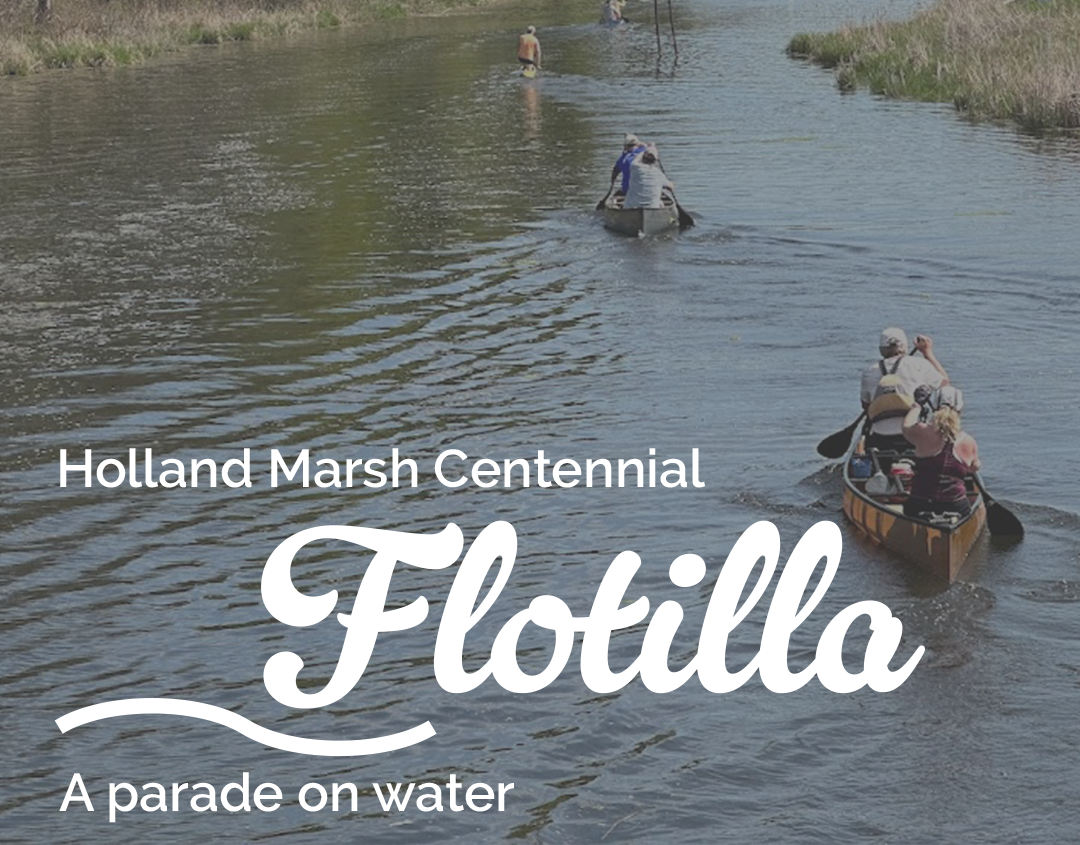 People canoeing down canal