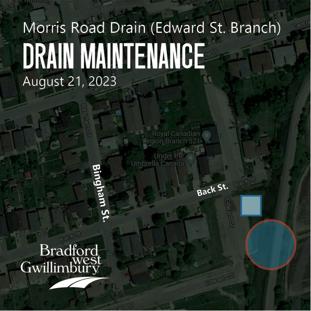 ⁠Drain Maintenance Morris Road Drain (Edward Street Branch)
