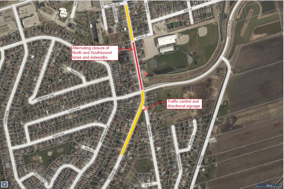 Notice of Road Closure MAP July 2023