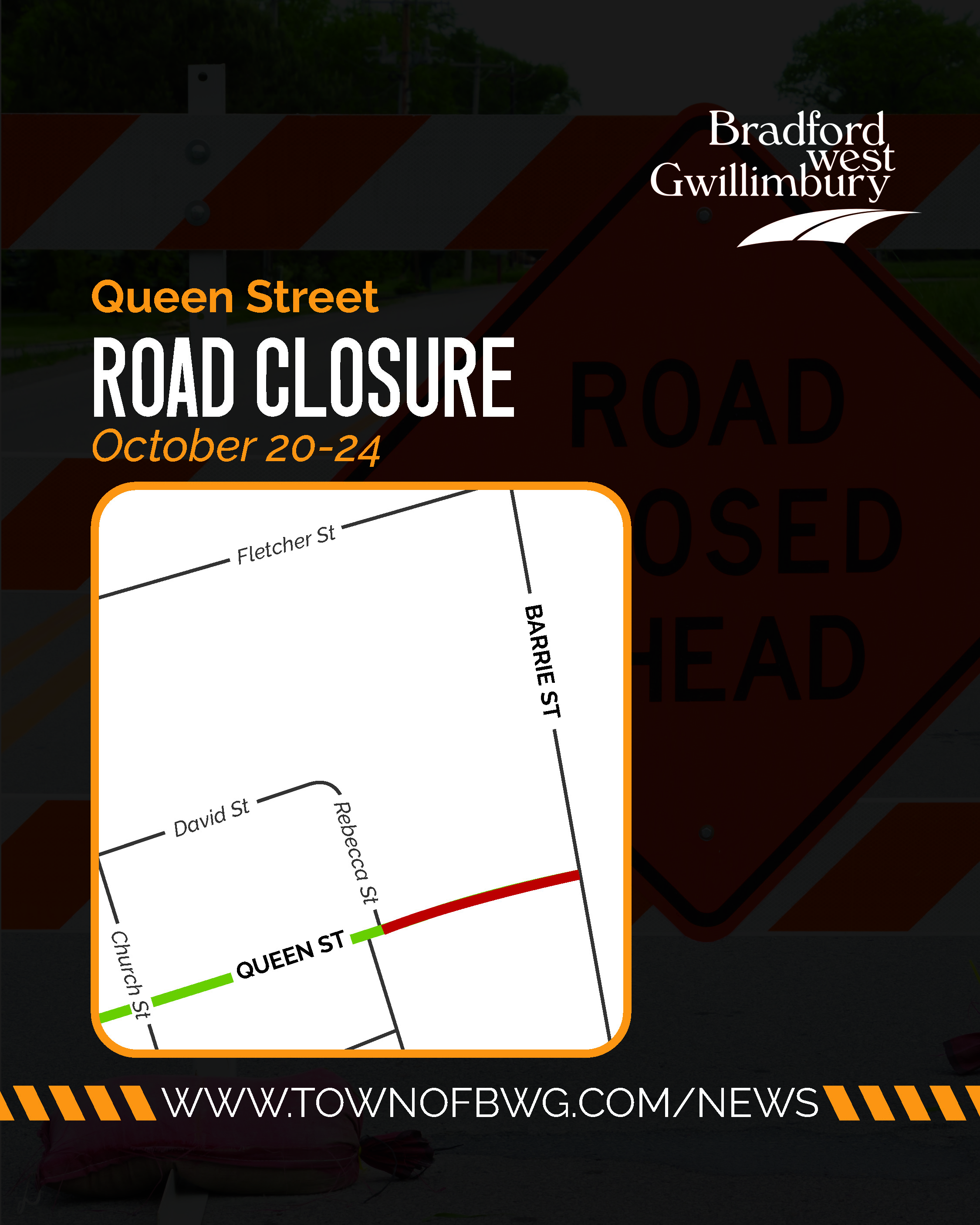 notice of closure queen street notice of closure queen street