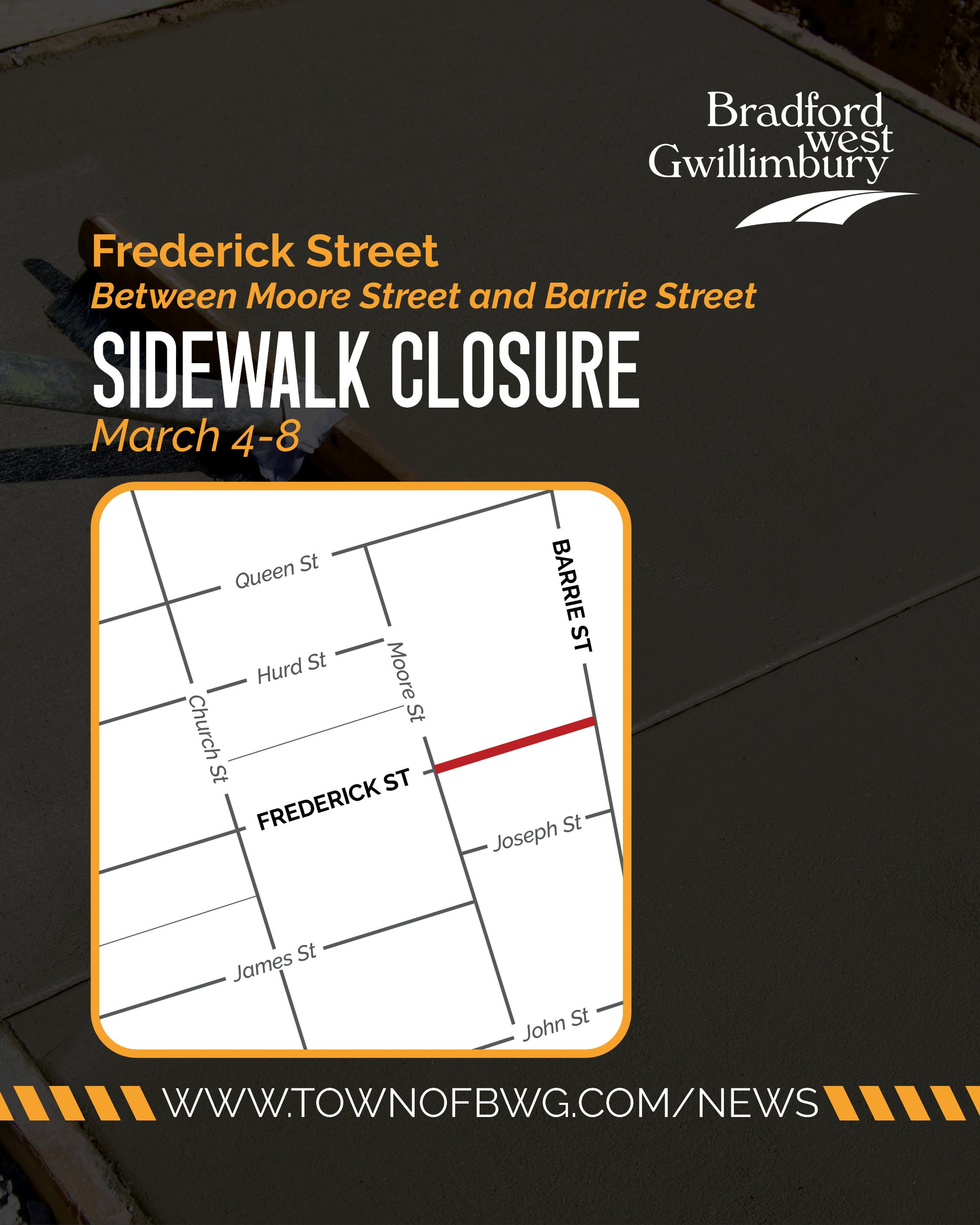 frederick st sidewalk closure frederick st sidewalk closure