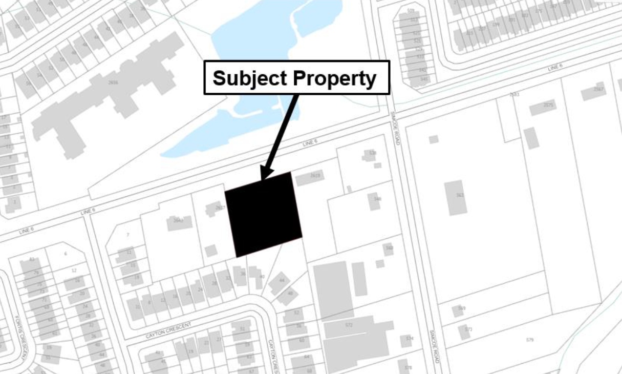 Proposed map of subject property at Block 404, Plan 51M-1063