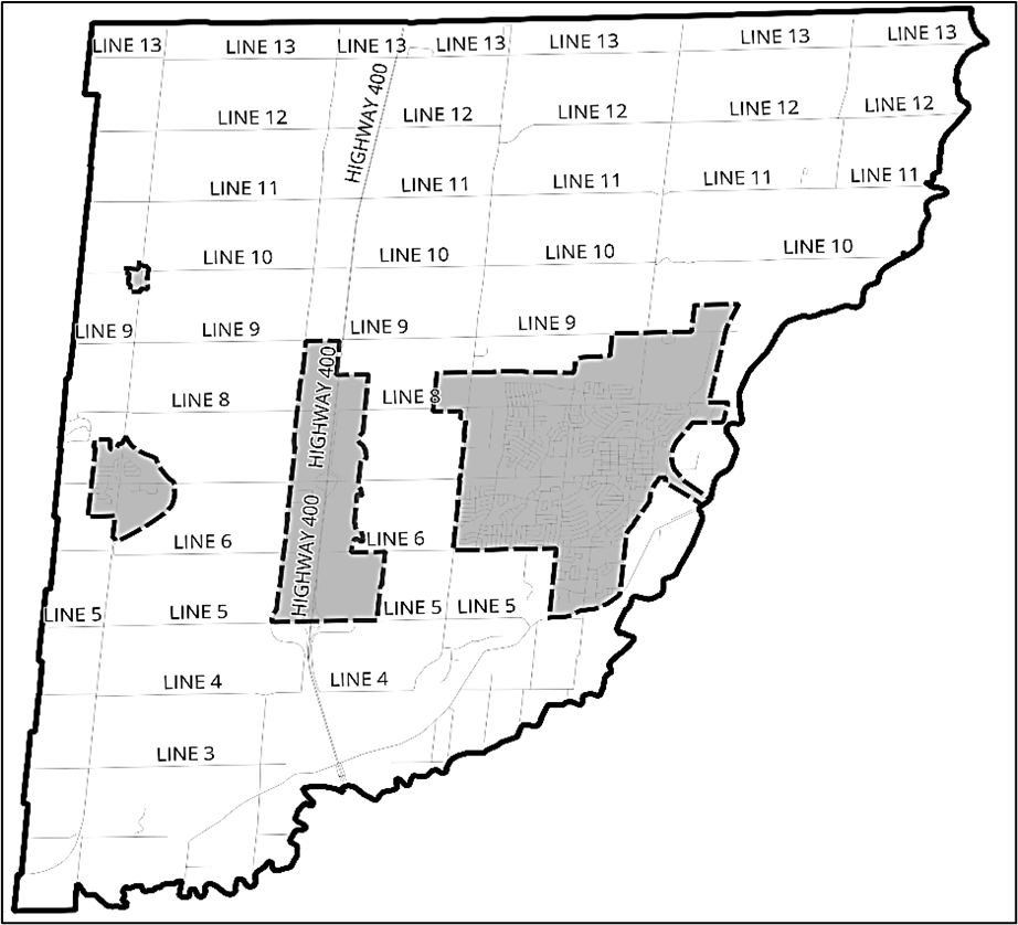 shaded properties that are being discussed