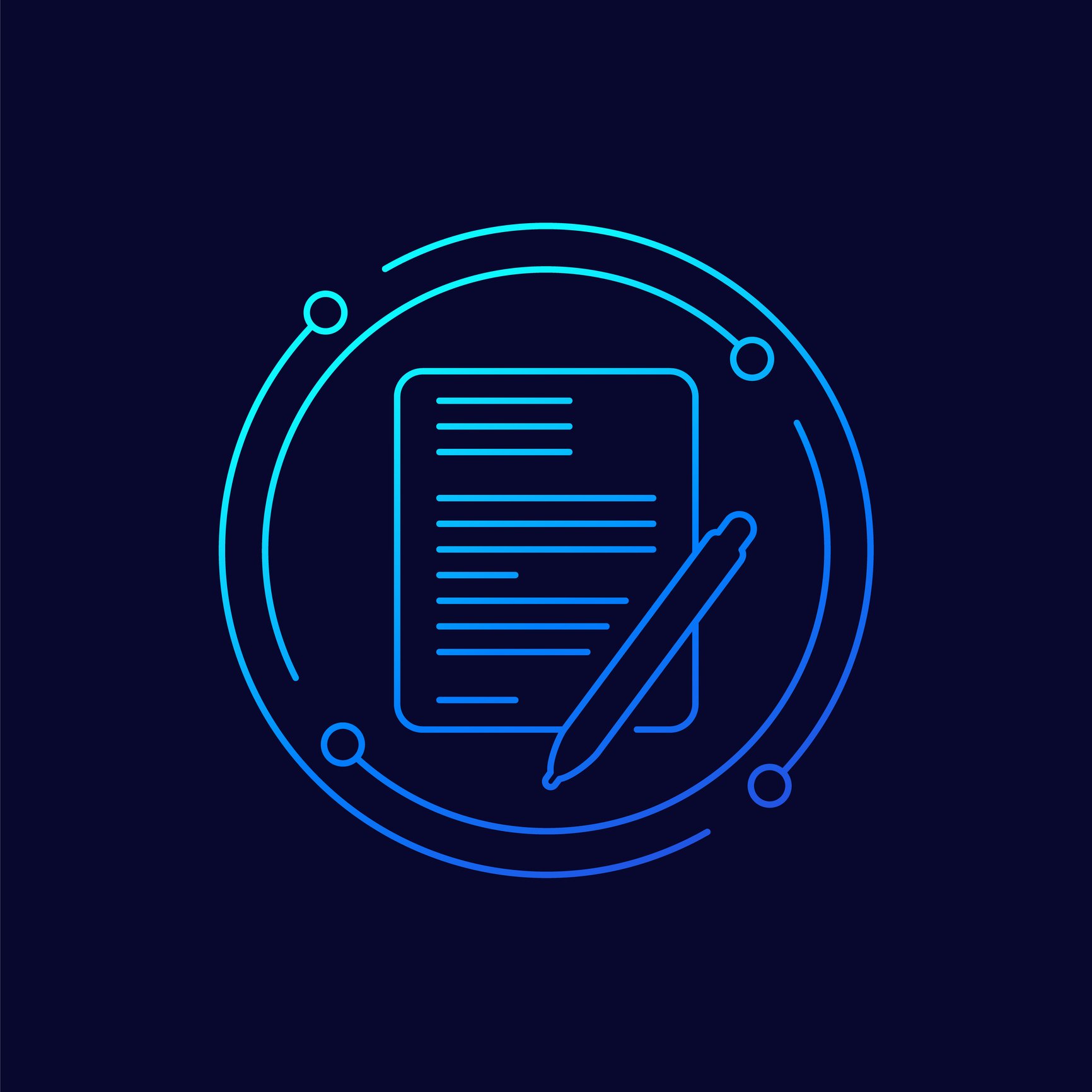 graphic of pen and paper graphic of pen and paper