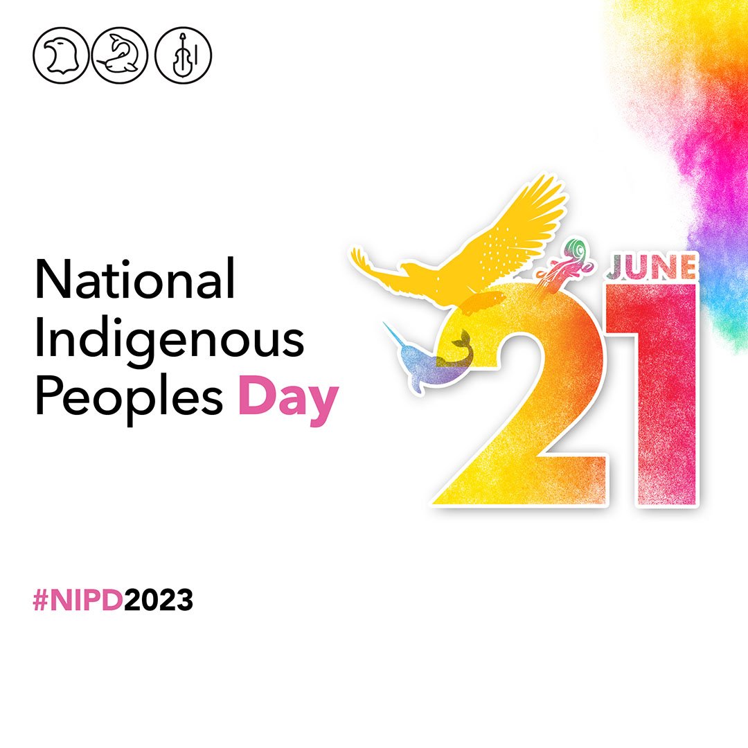 National Indigenous Peoples Day promo graphic, designed by the Government of Canada