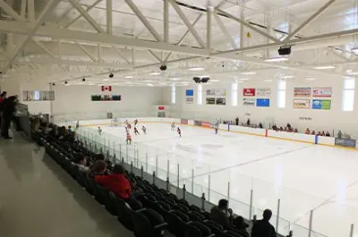 Photo of ice rink at the BWG Leisure Centre