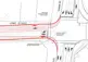 Engineering drawing showing improvements for Line 8/Barrie Street intersection