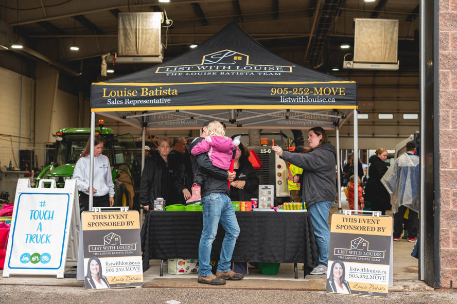 list with louise sponsor booth