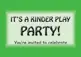 Snapshot of Kinder Play Party invitation