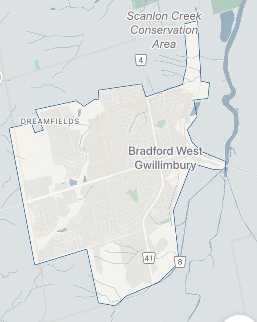 map of the boundary argo services in BWG
