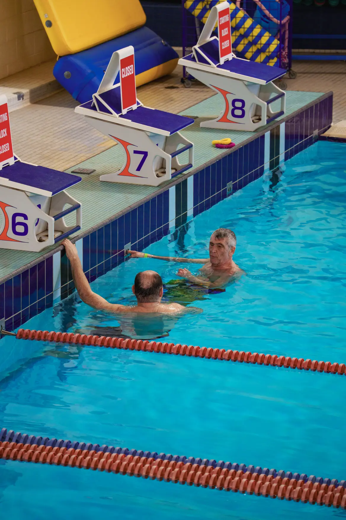 people swimming