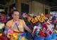 Woman selling flowers on the street