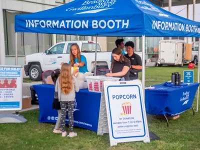 popcorn at outdoor movies
