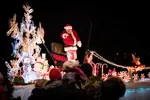 Santa float at parade